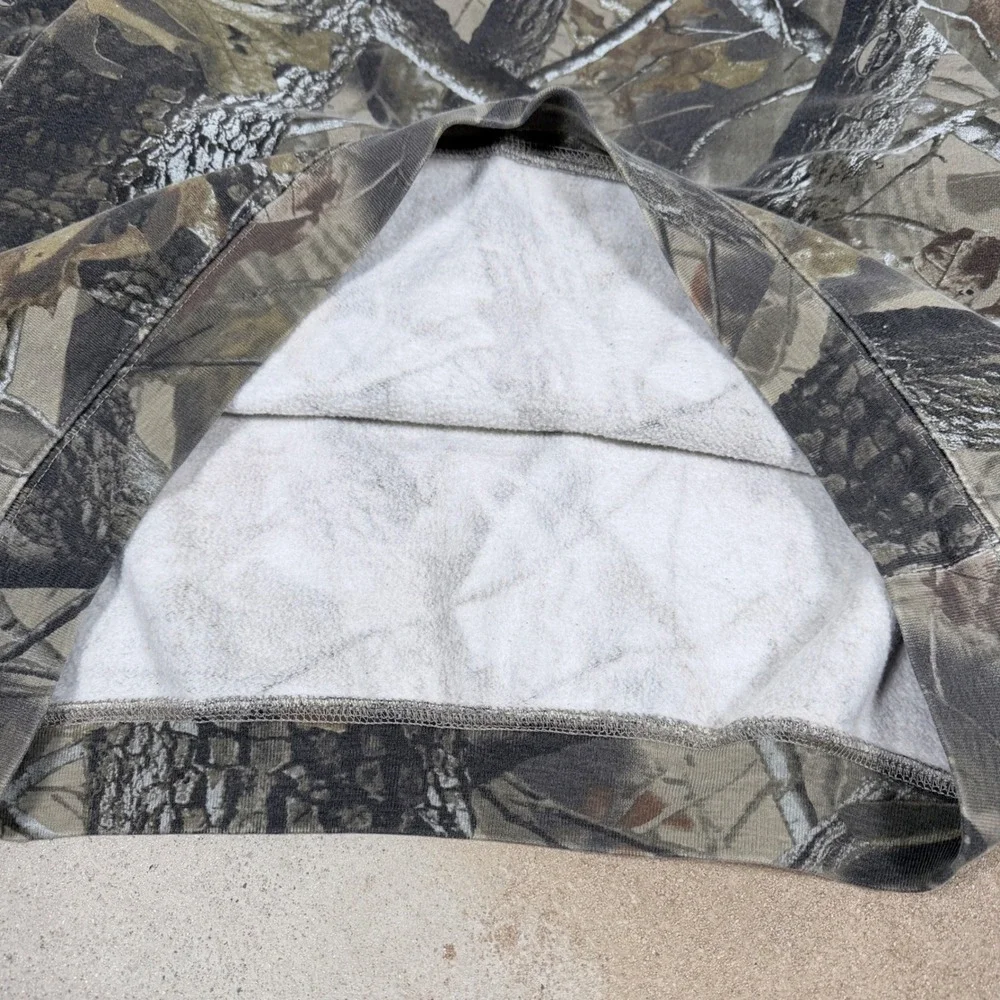 Outfitters Ridge Camo Tree Bark Long Sleeve Crewneck Sweatshirt Men Size Medium - Picture 4 of 6